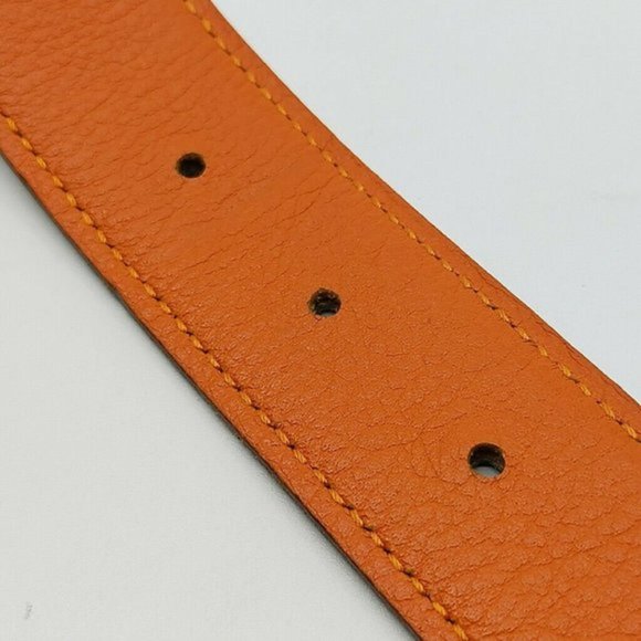 Authentic Hermes H Gold Buckle Reversible Belt - Picture 7 of 9